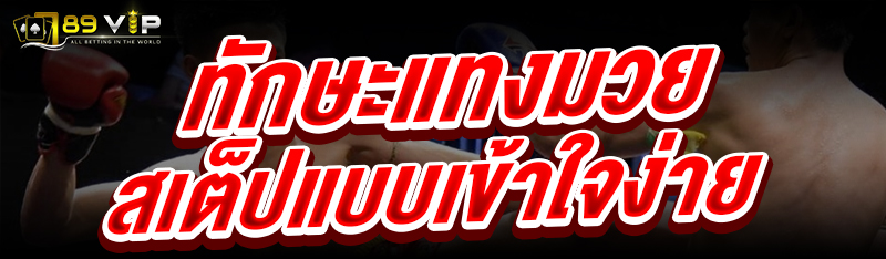 ทักษะแทงมวยสเต็ป แบบเข้าใจง่าย