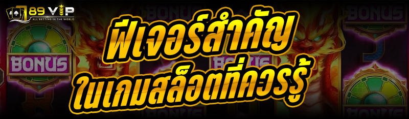 ฟีเจอร์สำคัญในเกมสล็อตที่ควรรู้